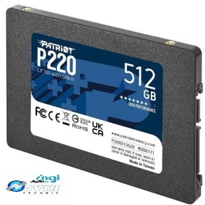 اس اس دی اینترنال پتریوت مدل P210 ظرفیت 512 گیگابایت