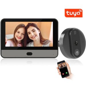 دوربین چشمی درب وای فای دار مدل تویا اسمارت Tuya Smart WIFI Peephole Camera Doorbell