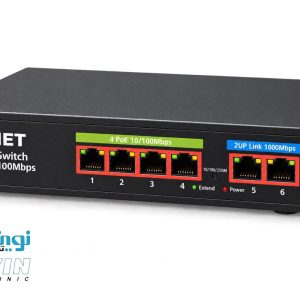 سوئیچ شبکه PoE کی‌ وان نت مدل K1NET P4U2